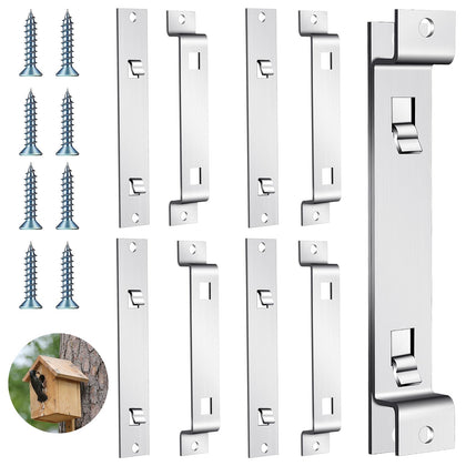 Supkiir bird-house-hanger-bracket close-up highlighting rust-resistant galvanized steel for outdoor use.