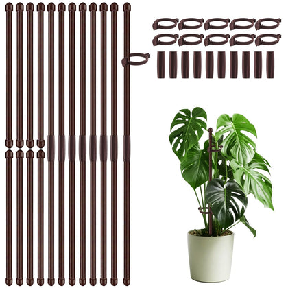 SupKing 30-piece plant stakes support upright orchids and tomatoes.