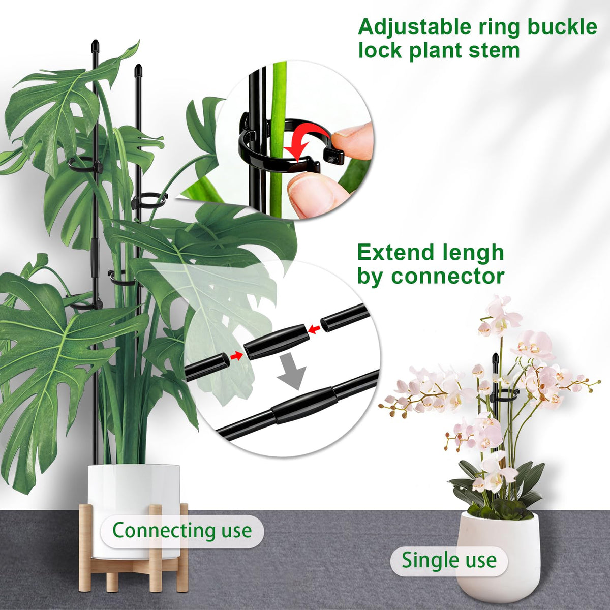 SupKing extendable connectors enable lengths from 3 to 5 feet
