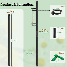 SupKing ring buckle clip for adjustable stake height