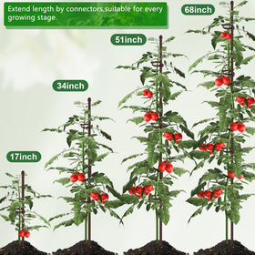 SupKing stakes with clips securely hold plant stems.