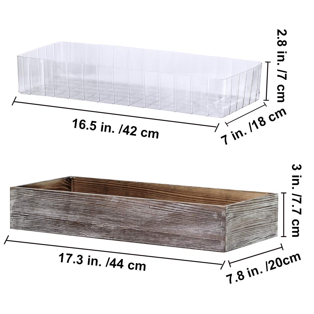 Supla planter with dusty brown finish adds rustic charm to tables and mantels.