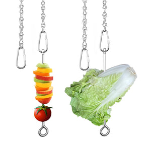 Suplklz chicken veggies skewer coop hanging feeder for easy, mess-free greens access.