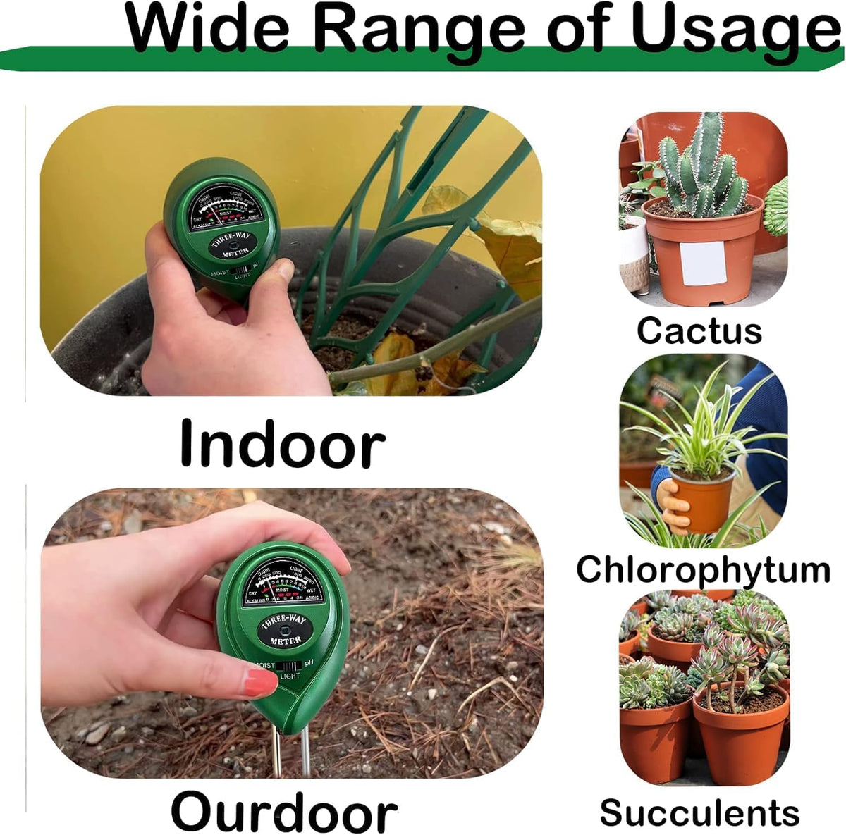 Suplong indoor outdoor use for testing soil anytime, anywhere.