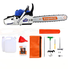 SUPMIXTOOLS chainsaw with recoil start enables quick starts