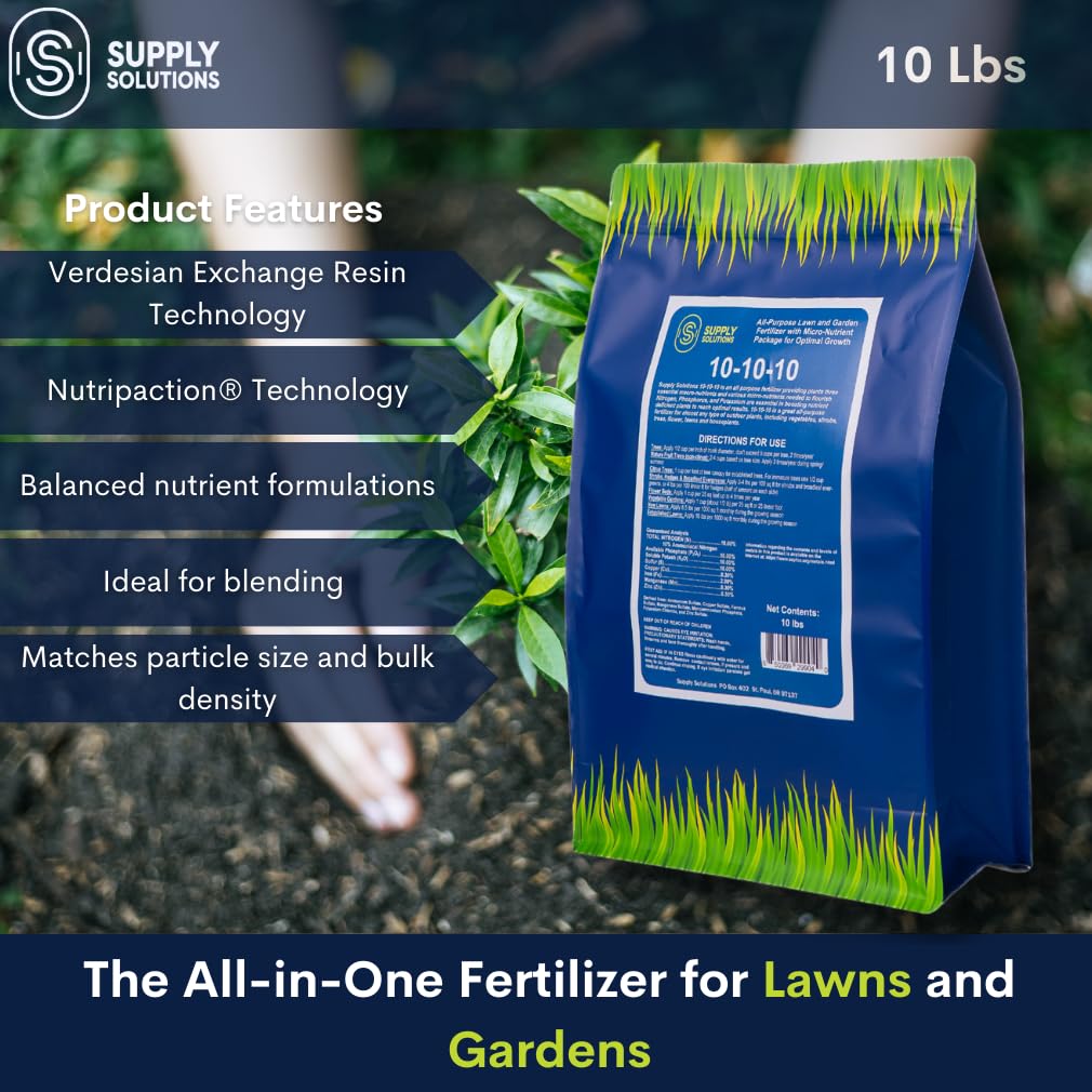 Supply Solutions micronutrient-enriched granules close-up highlighting balanced nutrition for plants.