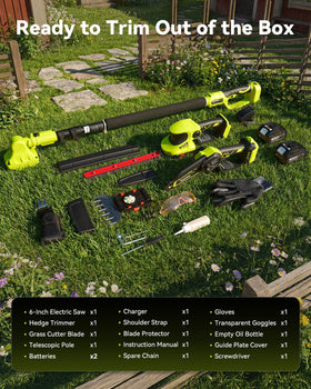 Supstable 180-degree head pivot for versatile cutting angles.