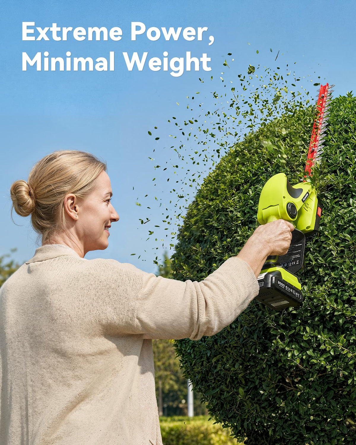 Supstable lightweight mini chainsaw for quick pruning and wood cleanup.