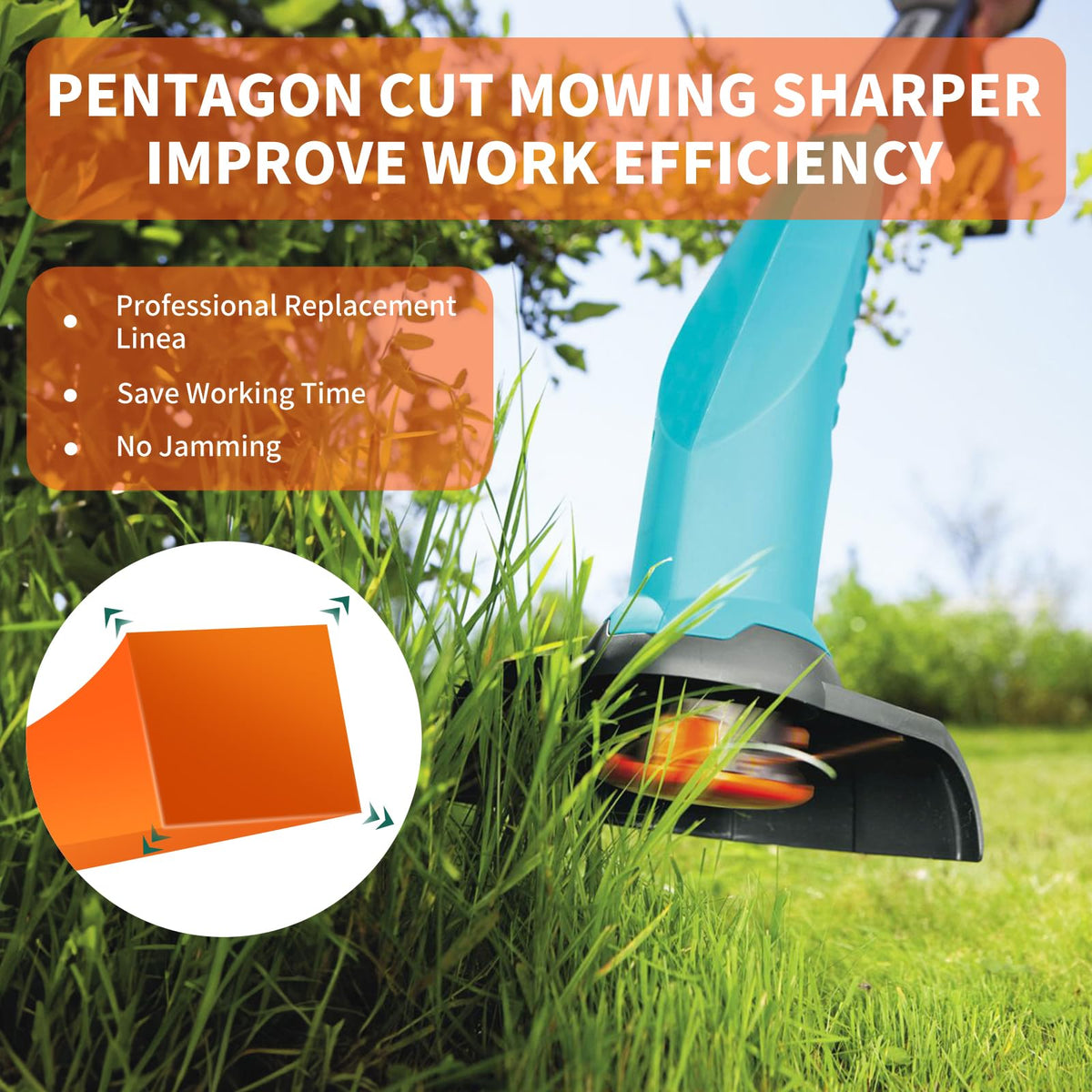 Supvintor 0.155 inch diameter heavy-duty trimmer line designed for tough jobs