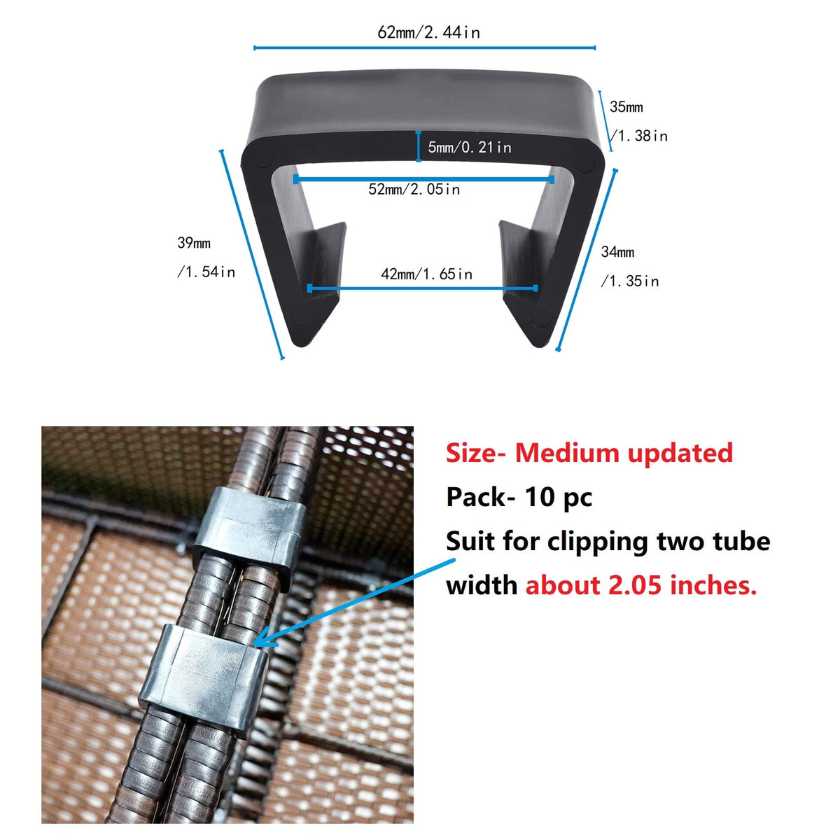 SUQ I OME easy-installation clip makes patio setup quick and simple.