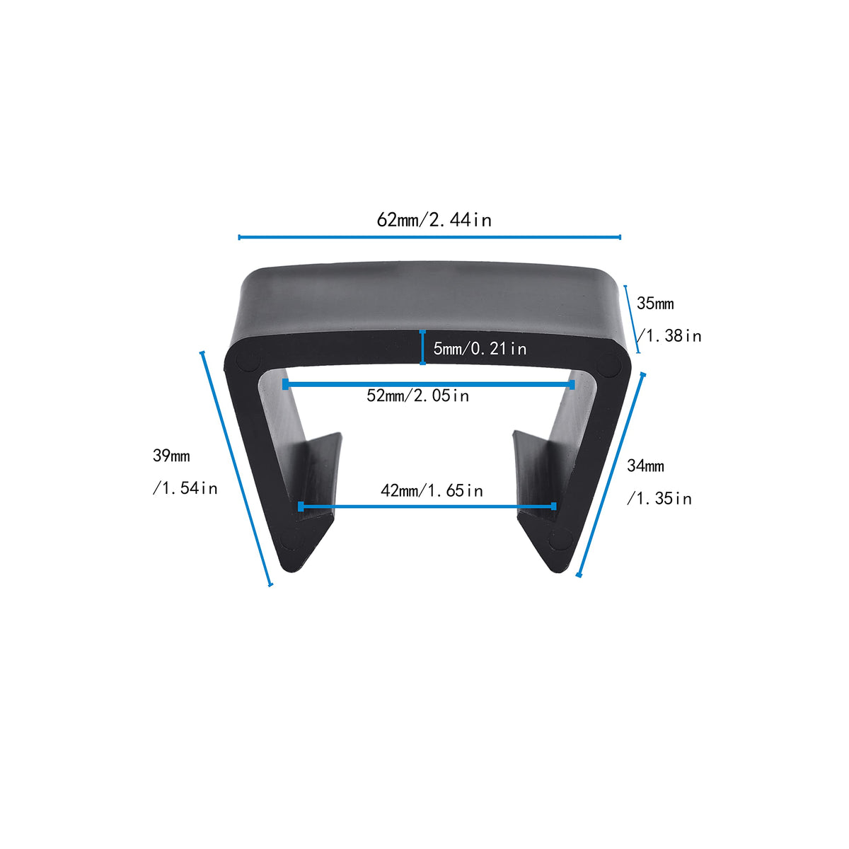 SUQ I OME modular sofa clip creates a secure connection between sections.