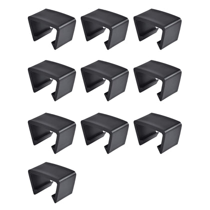 SUQ I OME outdoor furniture clip securing two-tube connections for a stable seating area.