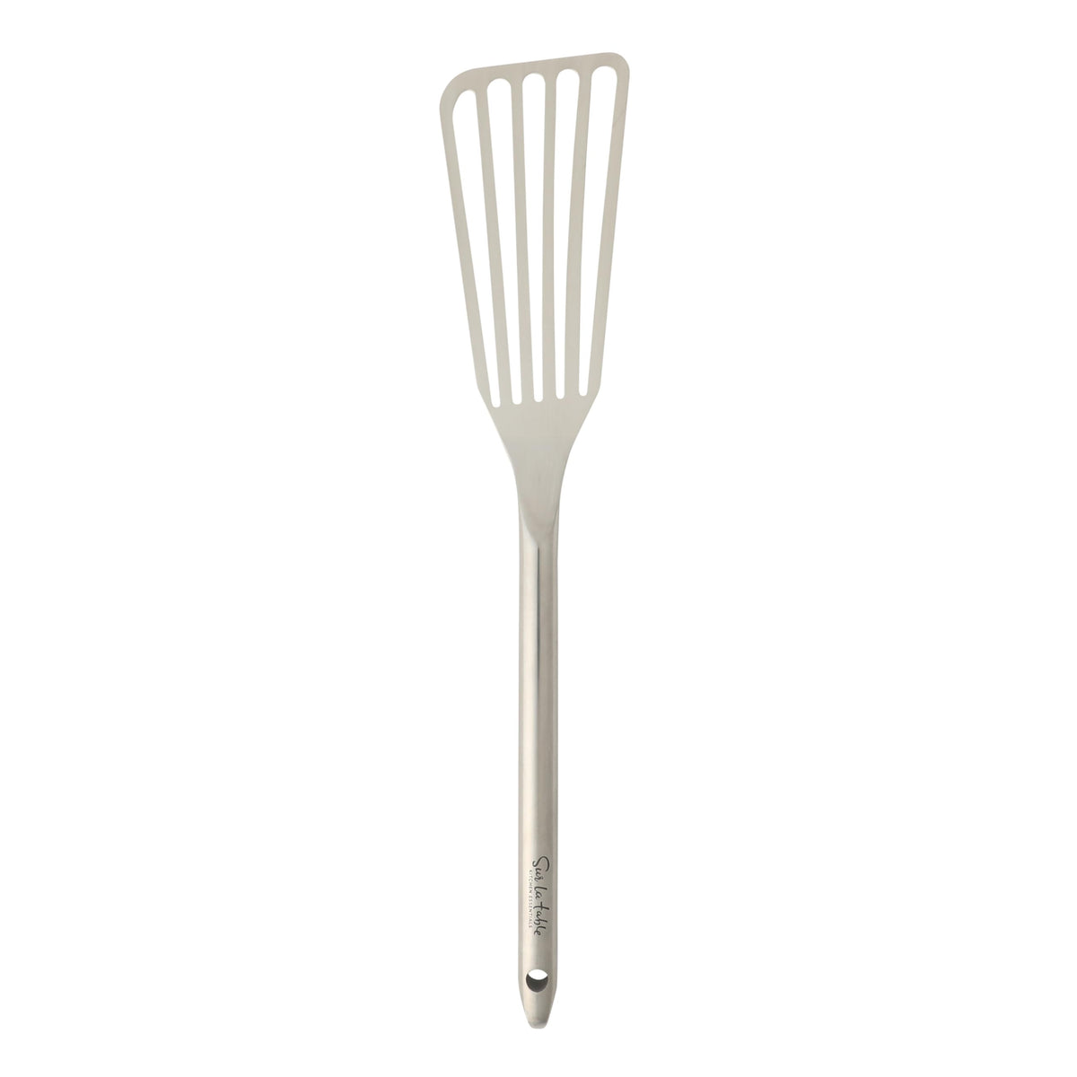 Sur La Table Steelhaus fish turner full view, durable stainless steel for precise flipping.