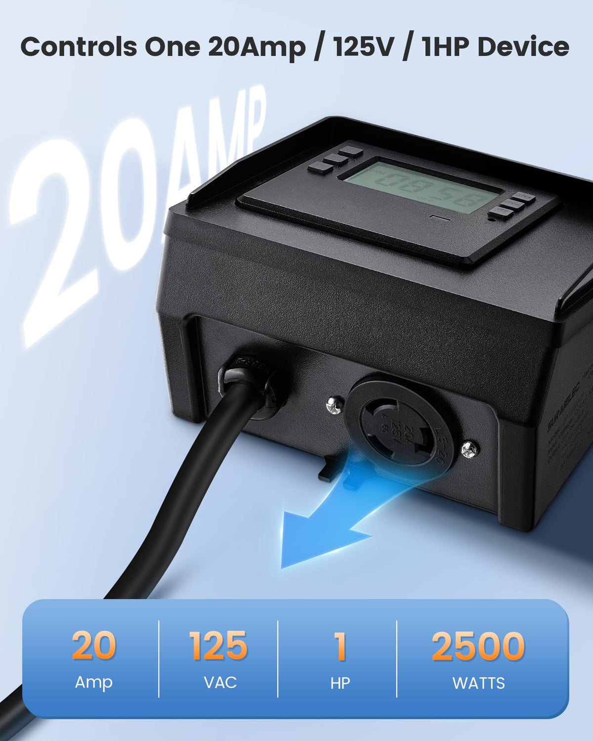 SURAIELEC digital timer display emphasizes clear 7-day scheduling