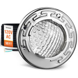 SURAIELEC 6-Inch LED Spa Light – 120V, 10W, 6000K Cool White, IP68, Fits Pentair & Hayward Wet Niches