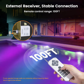 SURAIELEC color-changing LED offers seven colors for ambient pool illumination.
