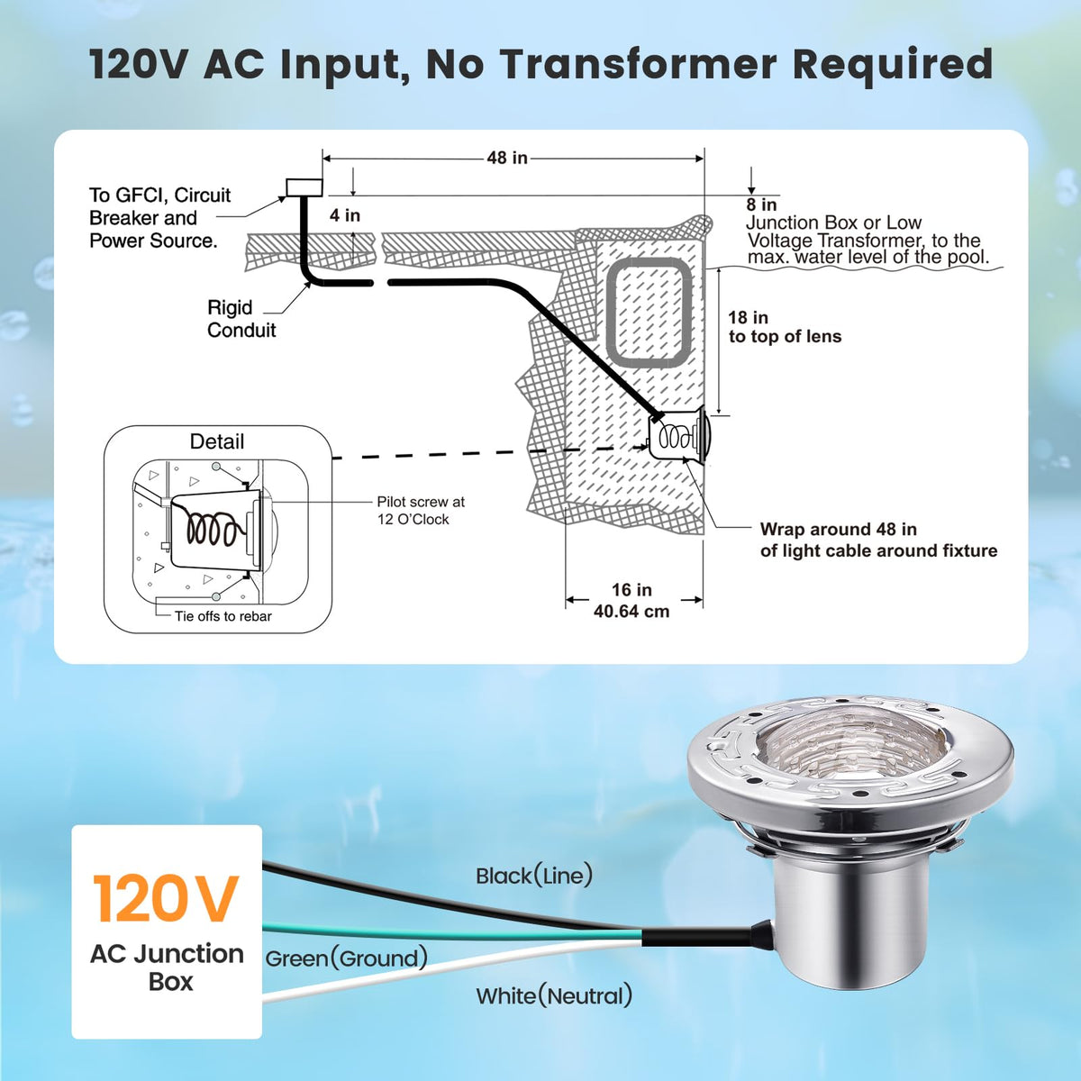 SURAIELEC IP68 waterproof design supports underwater use