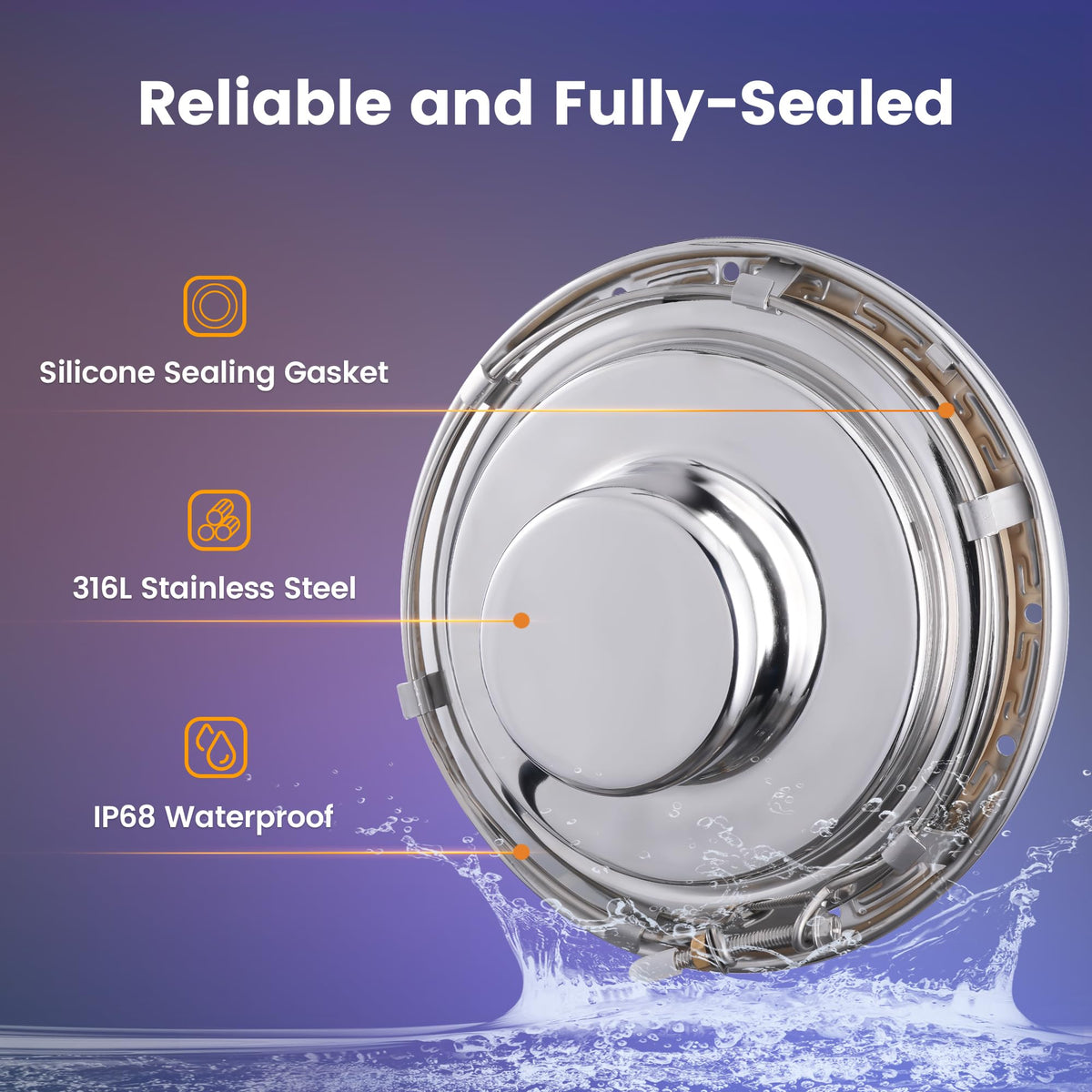 SURAIELEC pool light with remote control enables easy color changes.