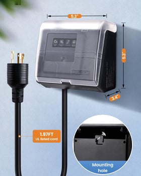 SURAIELEC pool-pump timer setup offers easy installation without complex wiring