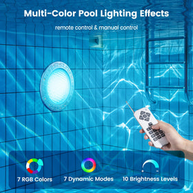 SURAIELEC RGB color-changing LED light underwater for vibrant hues