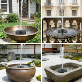 Surborder Solar Fountain in daylight starts reliably for daily displays