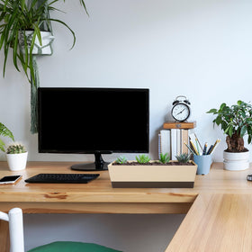 Suream modern windowsill decor blends with home and office spaces.