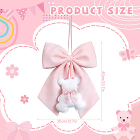 Sureio pink bow wall decor for bedroom creates inviting focal point