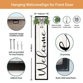 Surfapans welcome sign plaid bow decor adds seasonal warmth to entryways