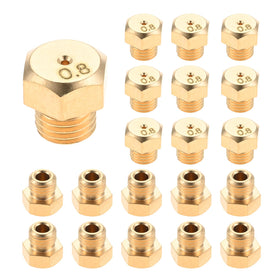 SURIEEN brass nozzle close-up showing a precise 0.031 inch jet for steady flame control.