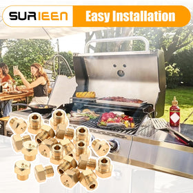 SURIEEN nozzle with 8mm hex thread simplifies secure fit.