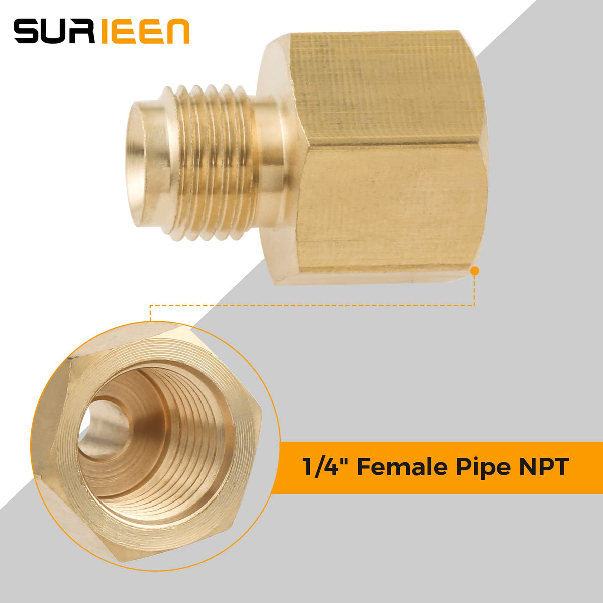 SURIEEN ergonomic hex-nut design enables quick tightening and loosening.