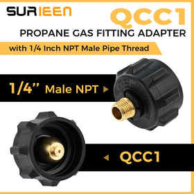 SURIEEN qcc1 male fitting for quick propane tank attachment.