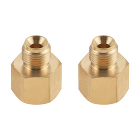 SURIEEN RV propane hose adapter outer view emphasizes durable brass construction for reliable connections.