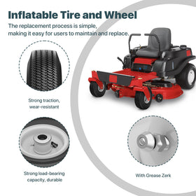 SurpLee Exmark Quest Z-Turn compatible wheel delivering stable traction.