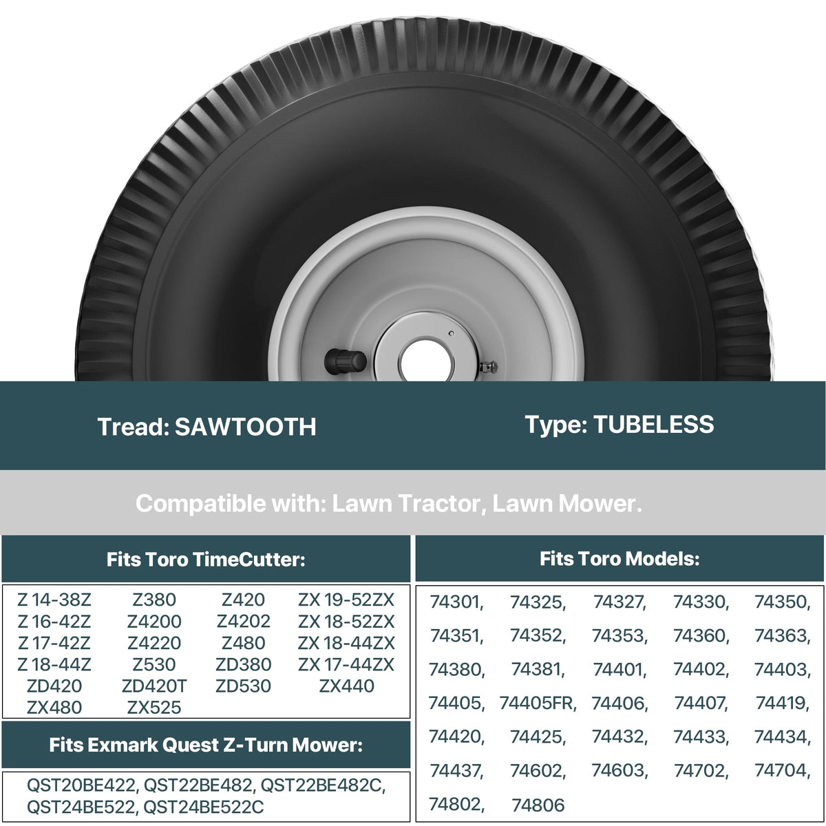 SurpLee two-pack replacement wheels for Toro mowers.
