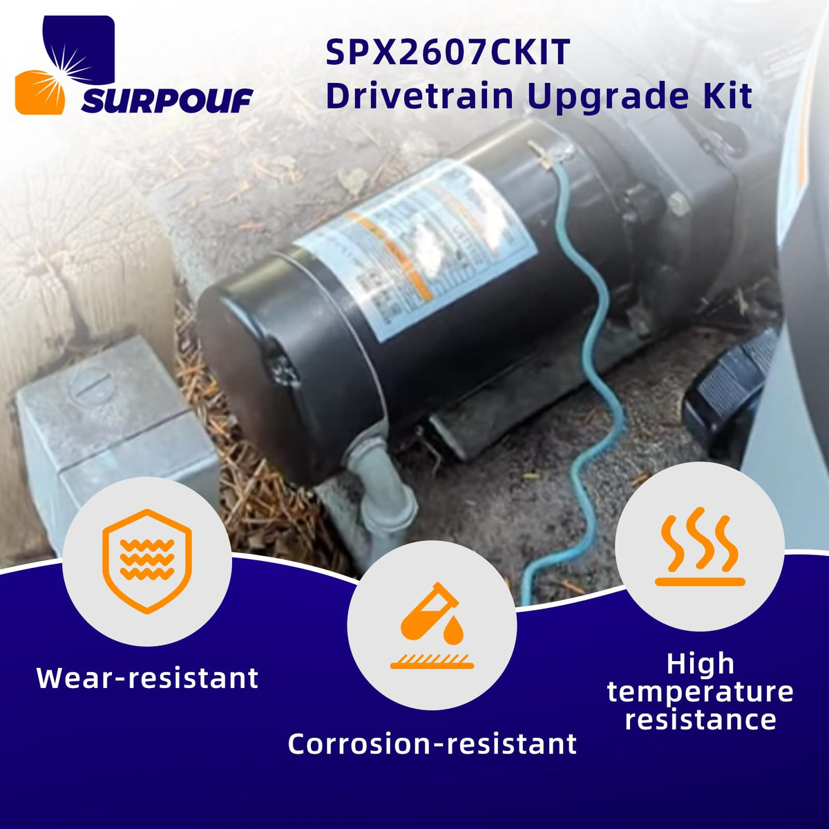 SURPOUF drivetrain upgrade supports SP1600X-series models for improved reliability