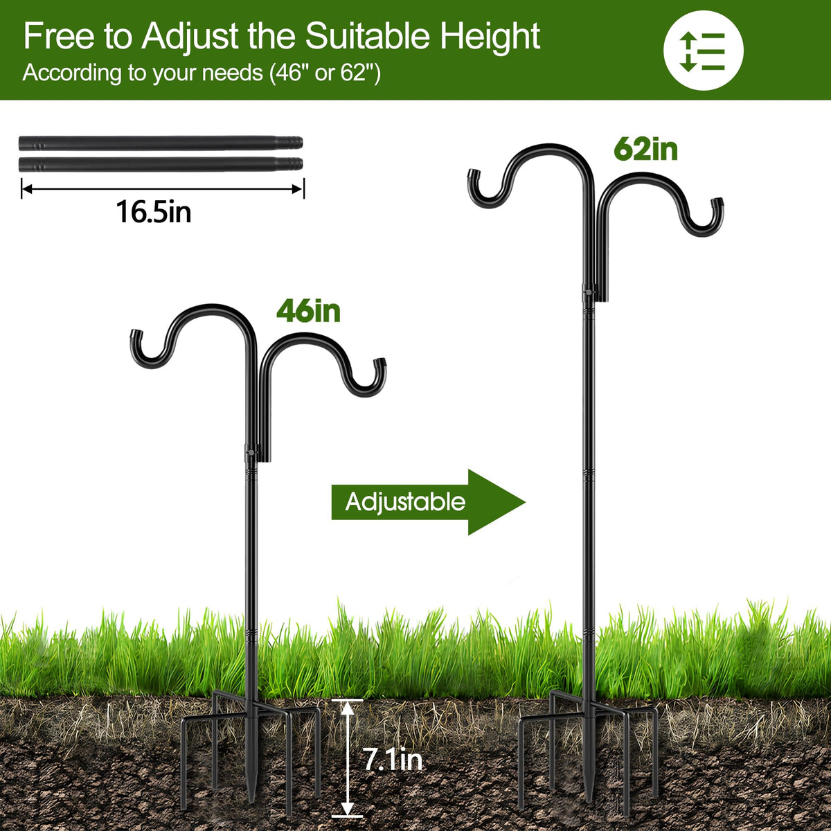 Surprizo easy no-tools assembly simplifies setup on patios and lawns.