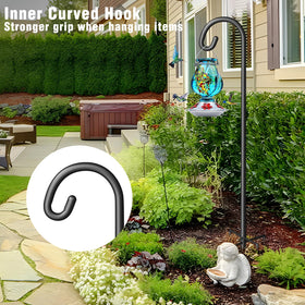 Surprizo Shepherd Hook ideal for hanging bird feeders, lanterns, and baskets.