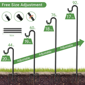 Surprizo height adjustable hook suits feeders and lanterns.