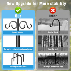 Surprizo sleek black finish blends with any garden or patio setting.