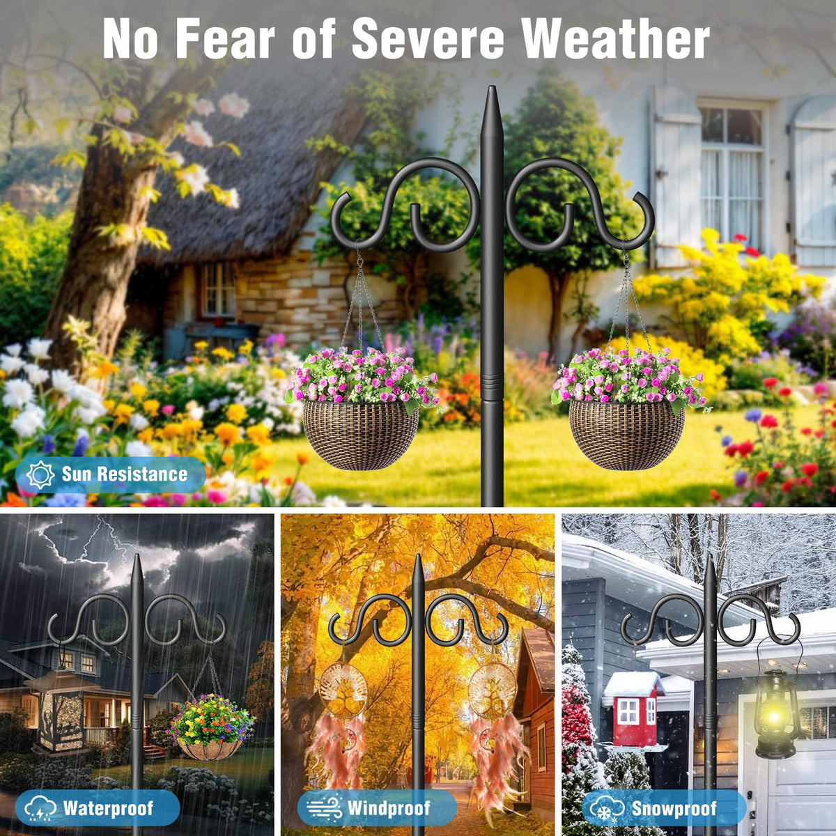 Surprizo weather-resistant finish resists rust and corrosion.
