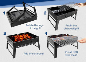 SURPZON compact folding grill design fits small spaces