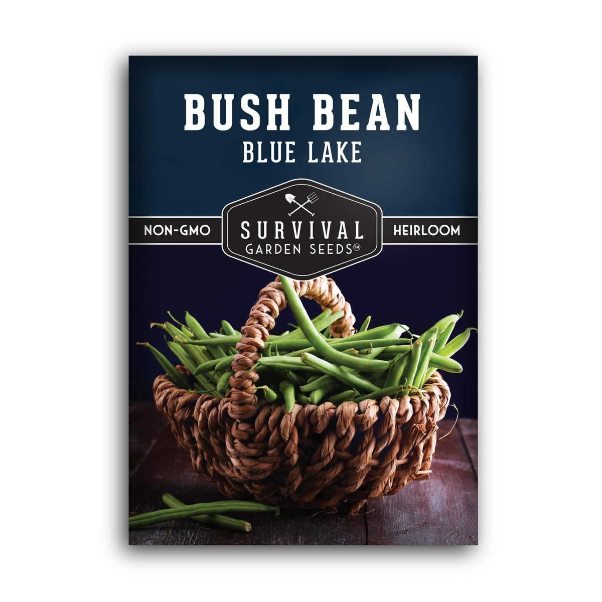 Survival Garden Seeds Blue Lake 274 bean seeds pack for easy garden success