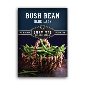 Survival Garden Seeds Blue Lake 274 bean seeds pack for easy garden success