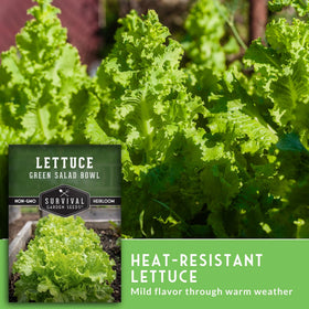 SURVIVAL GARDEN SEEDS easy sprouting in soil for quick home salads