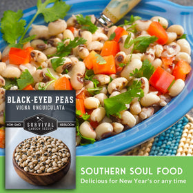 Survival Garden Seeds high-yield field peas provide flavorful protein for family meals.