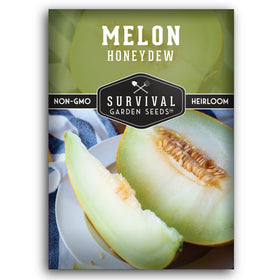 SURVIVAL GARDEN SEEDS honeydew melon seeds pack ready for home garden planting