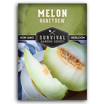 SURVIVAL GARDEN SEEDS honeydew melon seeds pack ready for home garden planting