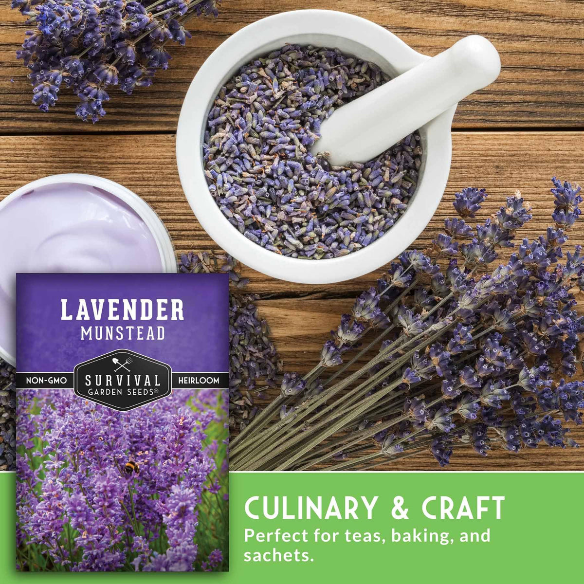 Dried Munstead lavender bundle ready for sachets and crafts or fragrance