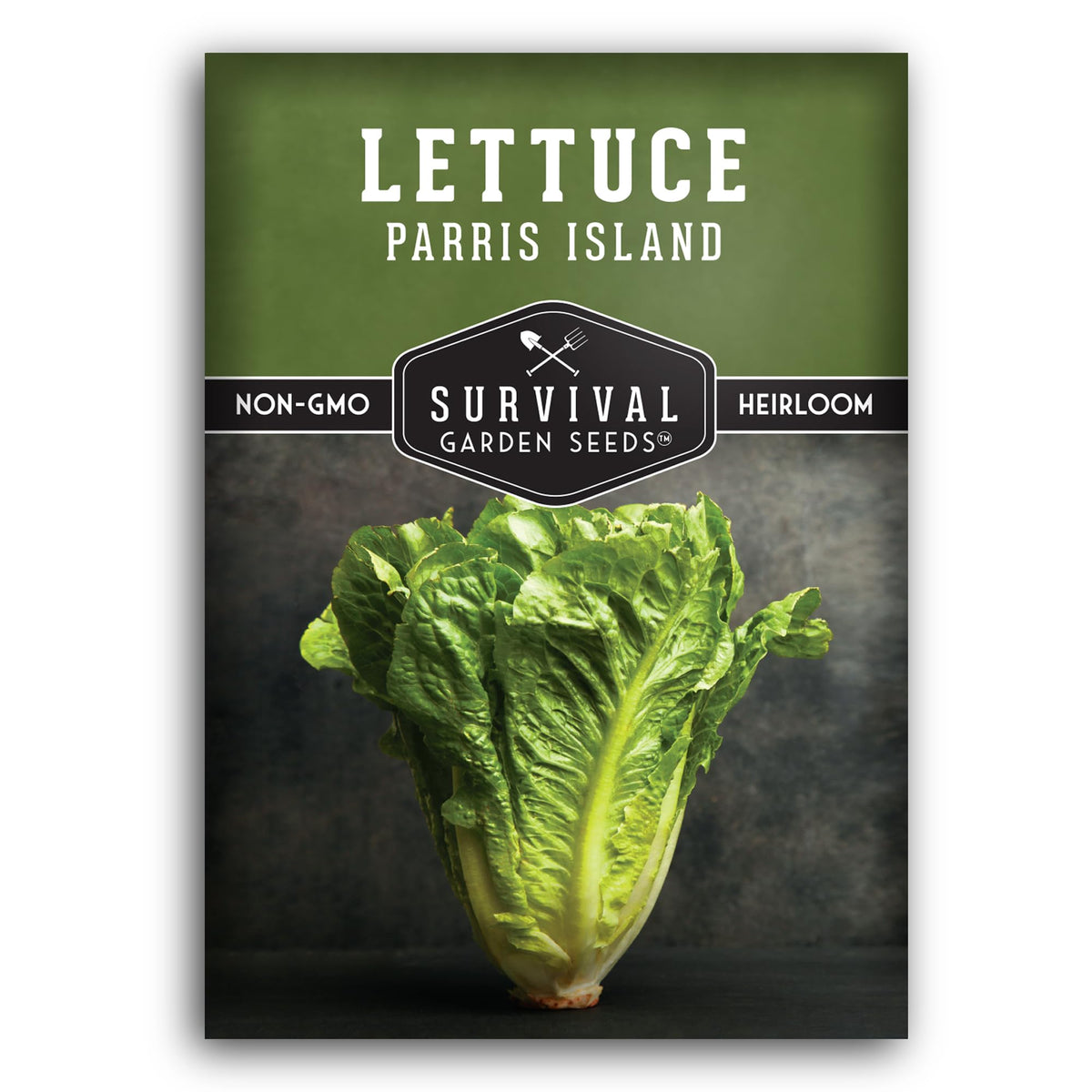 Survival Garden Seeds parris island cos heads deliver crisp romaine for fresh salads.